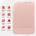 thumbnail image 5 of Tapete resistente al calor - Tapete para plancha - Soporte para rizador - Tapete de silicona resistente al calor - Tapete para maquillaje - Tapete para herramientas calientes - Soporte para plancha pl, 5 of 5