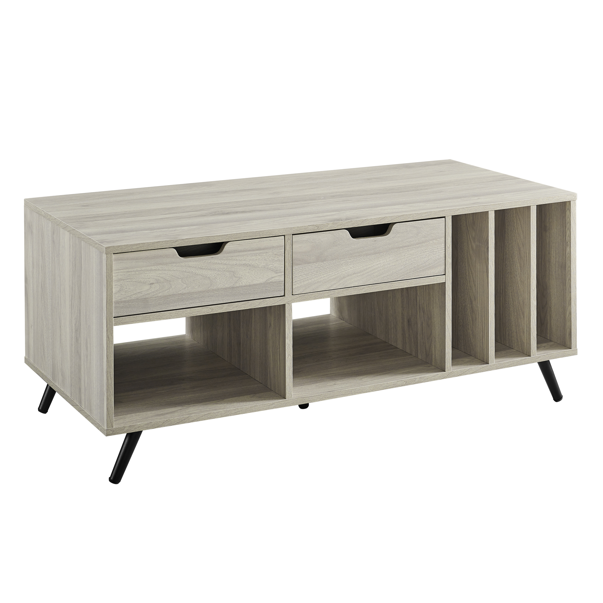 Clifford Birch 2 Drawer Storage Coffee Table by Manor Park