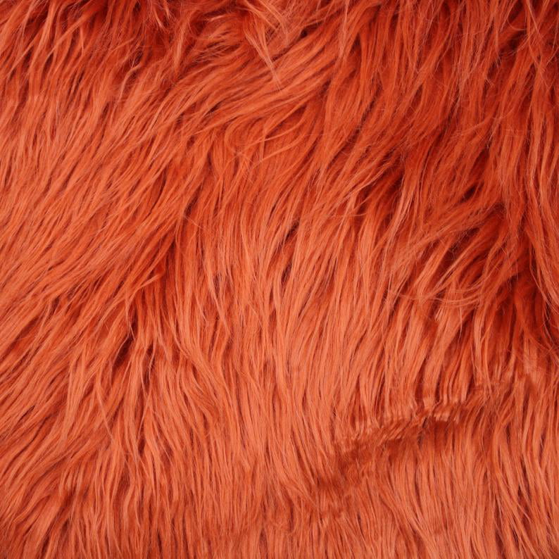Long Haired Faux Fox Fur Fabric Fluffy Furry Fabric Thick Background 20  50CM