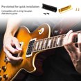 thumbnail image 2 of Guitar Nut L-Shaped 6 String Pillows Metal Lightweight Slotted Sturdy Durable Musical Instrument Electric Bass Kit Supplies Gold, 2 of 9