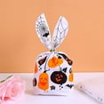 thumbnail image 4 of Halloween Treat Bags 50 Pack Halloween Trick or Treat Candy Gags with Twist Ties,Cute Rabbit Ear Plastic Goody Bags Halloween Bags for Trick or Treat Goodie Party Favor Gifts, 4 of 6