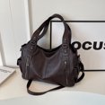 thumbnail image 2 of Bolso Hombro Piel Sintética para Mujer Con Cruzado Múltiples Bolsillos El (café), 2 of 3