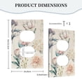 thumbnail image 5 of ZICANCN Outlet Covers Wall Plate, Pretty Delicate Watercolor Flower Light Switch Cover Decorative, Duplex Toggle Combo 1-Gang, 5 of 9