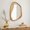 Irregular Oblong, variant on LuxenHome Asymmetrical Wall Mirror with Natural Pine Wood Frame,Irregular Wall Mirror for Living Room,Entryway,Bedroom,Decorative Mirror,Bathroom Mirror, Wood Wall Mounted Mirror