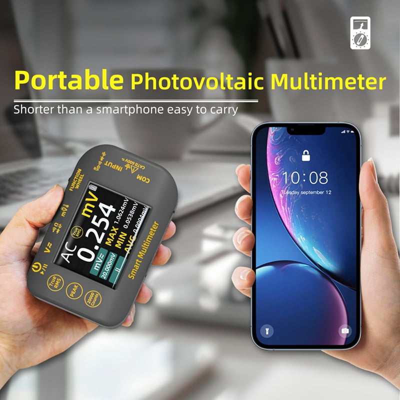 Photovoltaic Multimeter 20000 Word Rechargeable Digital Multimeter 2.8 Inch Color Screen Electrical Tester MV Voltmete