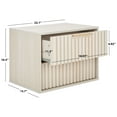 thumbnail image 3 of Safavieh Lylia Modern Partical Board and Mdf Night Stands, Bleached White/Gold, 3 of 6