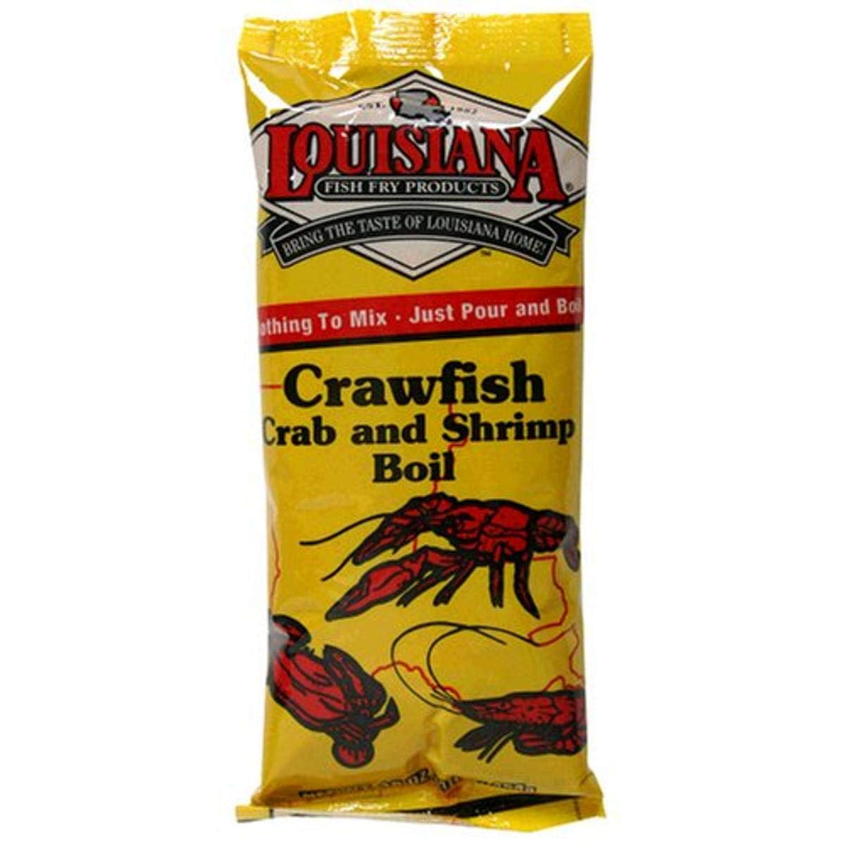 Louisiana Fish Fry Products Crawfish, Crab and Shrimp Boil, 16Ounce Bags (Pack of 12)