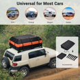 thumbnail image 6 of Rooftop Cargo Carrier, 21 Cubic Feet Roof Rack Cargo Carrier, Waterproof Car Top Luggage Bag with 6 Door Hooks, 10 Straps & Anti-Slip Mat for All Cars with/Without Rack, 6 of 11