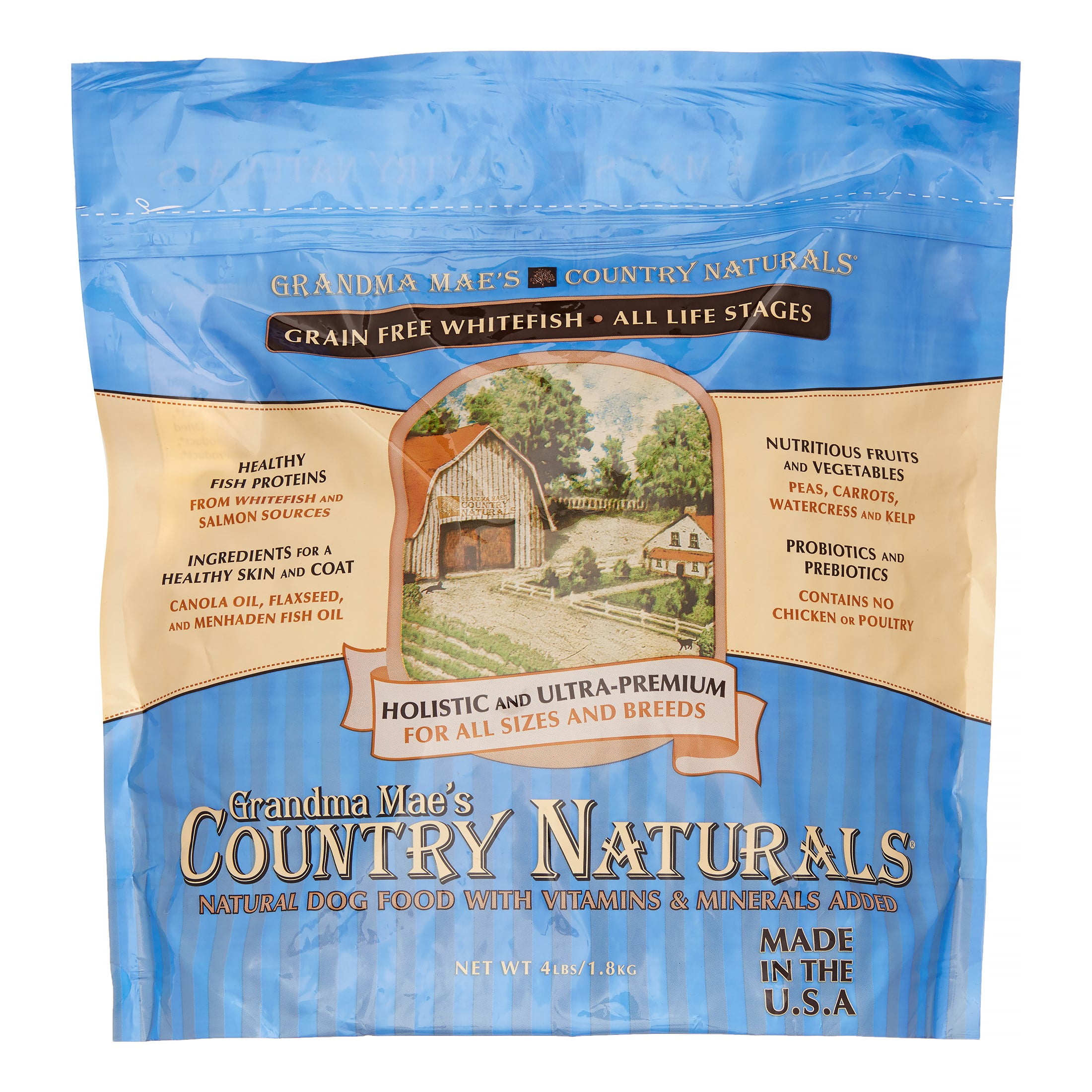 Grandma Mae's Country Naturals GrainFree Whitefish Recipe Dry Dog Food