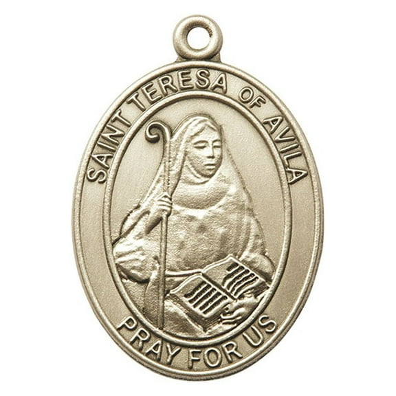 Gold Oxide St. Teresa of Avila Keychain