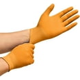 thumbnail image 2 of Inspire Orange Nitrile Disposable Gloves | ULTRA 8 Mil Gloves Diamond Textured for Secure Grip, 2 of 9
