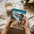 thumbnail image 3 of Welcome Fall Western Cowboy Pitbull Enjoys Majestic Autumn Spiral Bound Journal Terrier Dog Lover 5x7in Spiral Notebook - 01007, 3 of 5