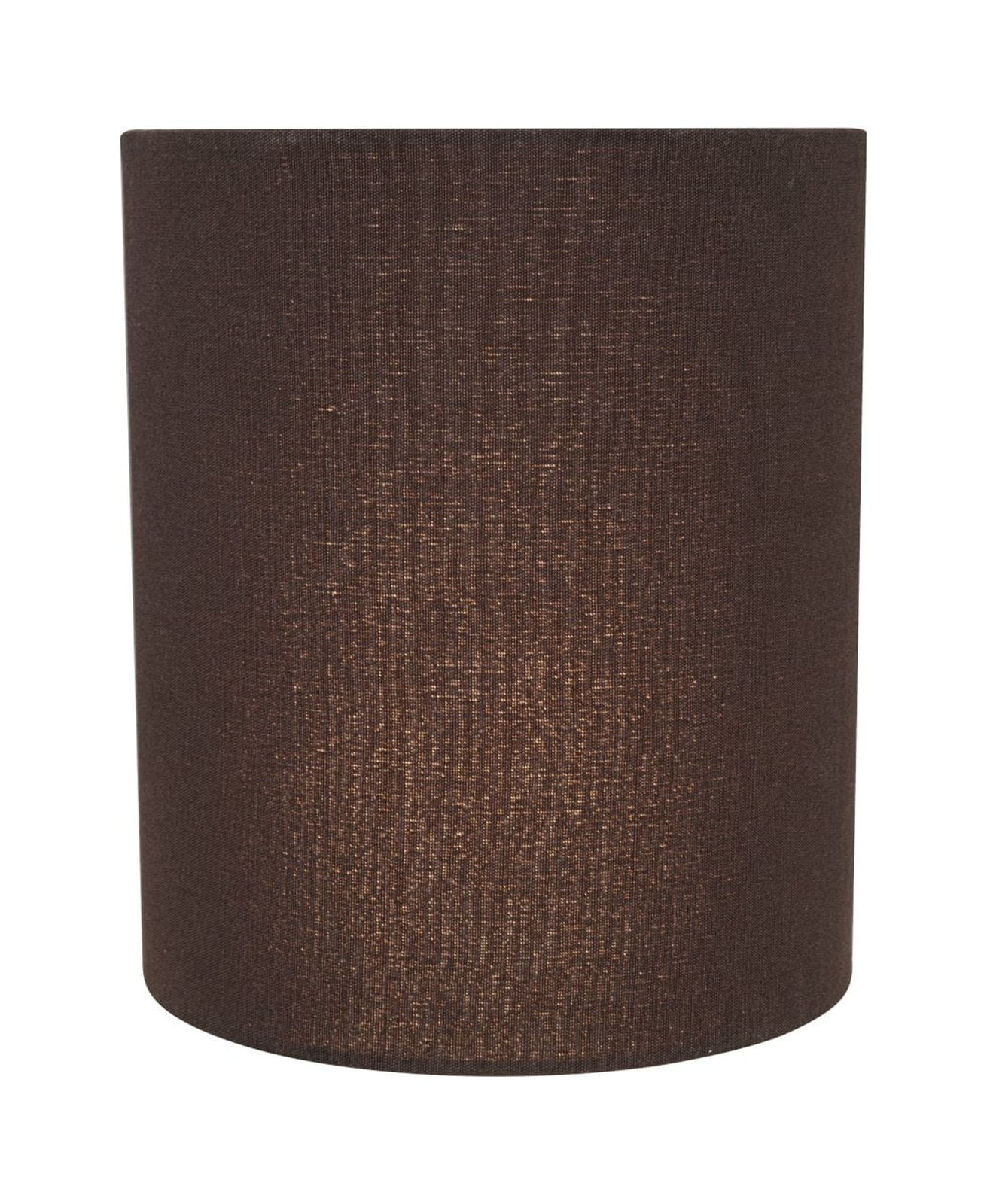 Aspen Creative 58500 Transitional Hardback Empire Shape UNO Construction Lamp Shade in Dark Brown, 6-1/2" Wide (6-1/2" x 6-1/2" x 7-1/2")