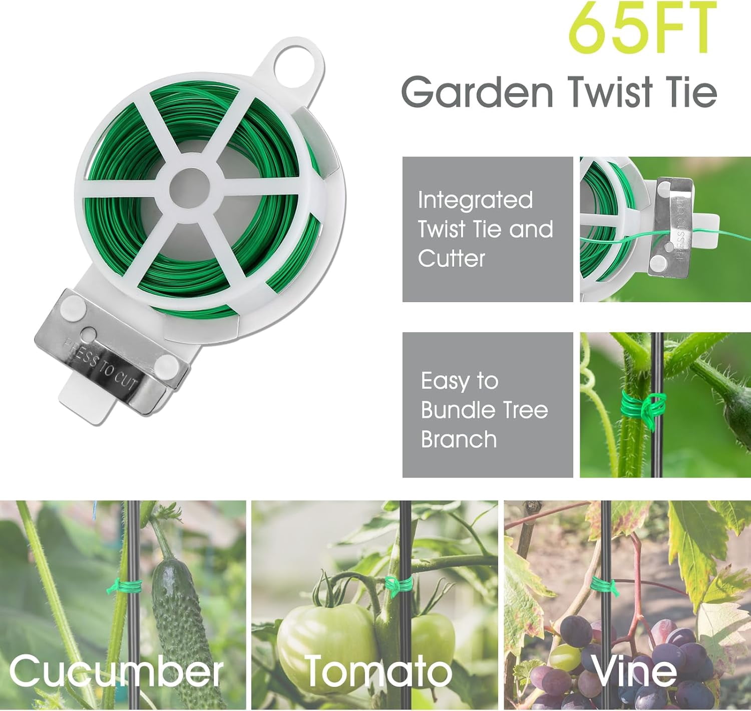 Cucumber Trellis for Raised Bed,  16.5 x 60 Inch Metal Trellis for Climbing Plants Outdoor with Plant Clips Twist Ties, Garden Plant A-Frame Trellis for Vegetable Pea Tomato (Black, 2 PCS)