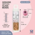 thumbnail image 3 of Miyuki Delica Seed Beads – Size 11/0 (1.6mm), DB0037, Copper-Lined Crystl, 7.2g, Approx. 1440 Beads, 3 of 7