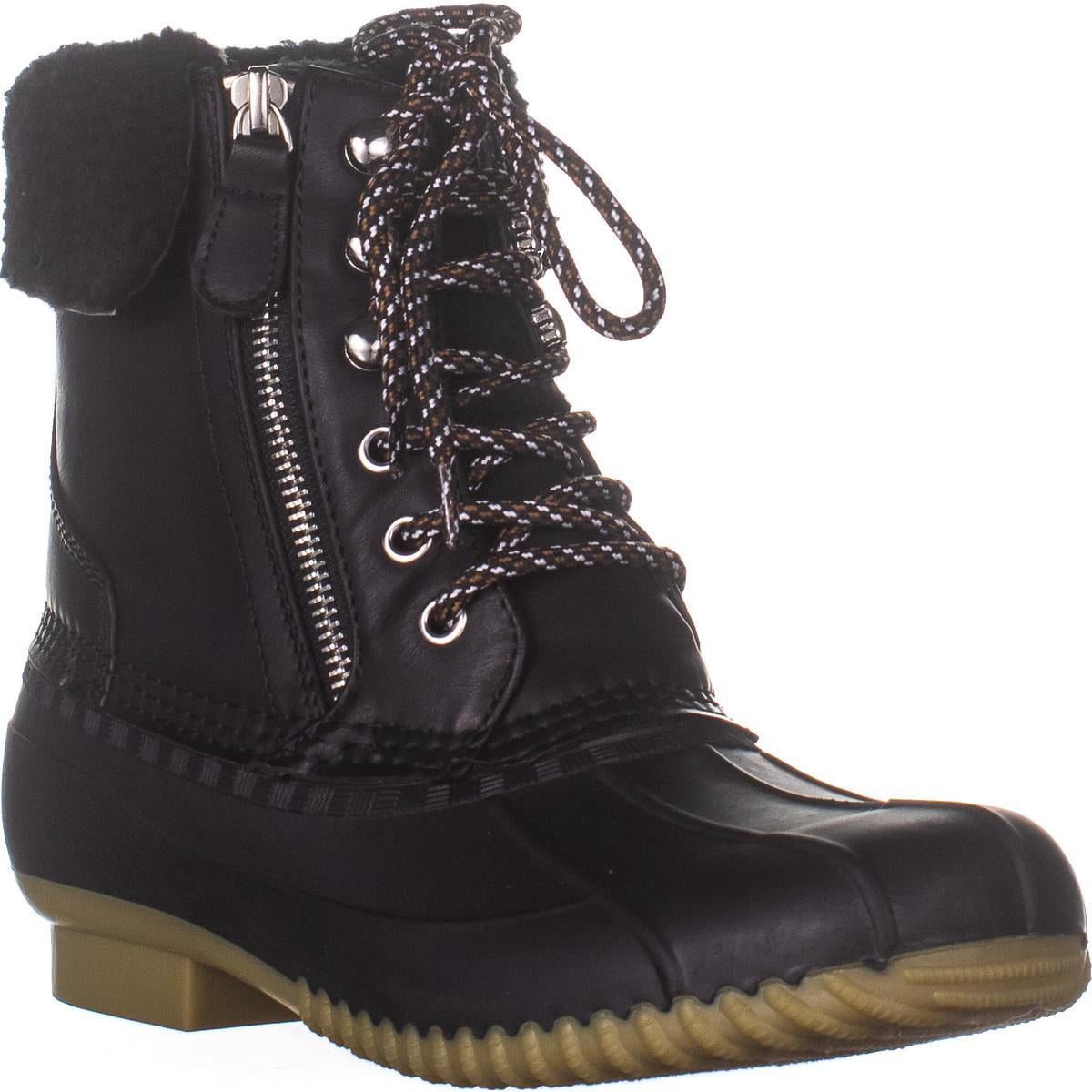 Womens Tommy Hilfiger Raheli2 Lace Up Winter Boots, Black, 8 US