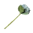 thumbnail image 4 of Decorative Artificial Flower Single Stem Silk Cloth Fake Flower Home Office Wedding Party Floral Decor  Blue, 4 of 6