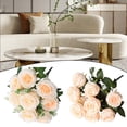 thumbnail image 4 of For Champagne artificial roses: elegant floral decoration for weddings and home, 4 of 7