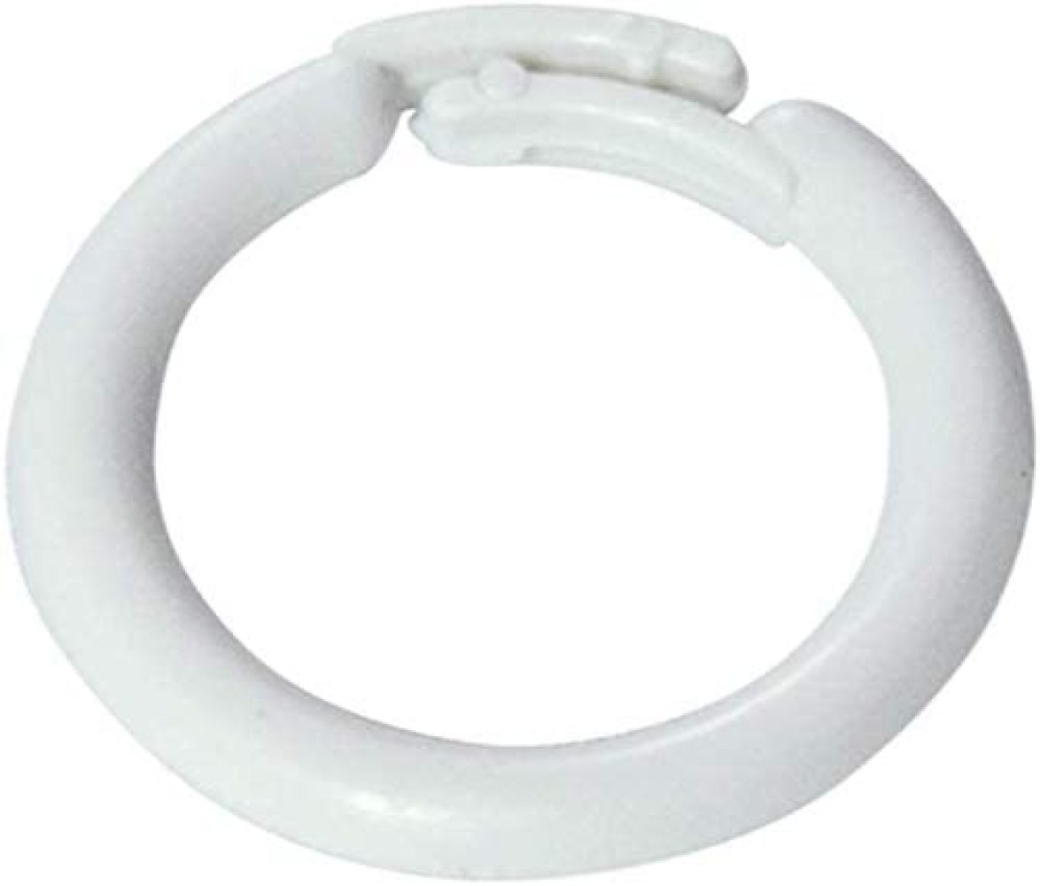 MilcTabe Large White Plastic Split Rings Home Sewing Depot for Shades