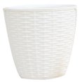 thumbnail image 1 of CAROOTU Plant Pot Cover Indoor Plastic Rattan Flower Cover Round Modern Decor Planter Durable, 1 of 7