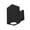 Black, variant on Wac Lighting Dc-Ws06-Fb Cube Architectural 1 Light 10" Tall Led Outdoor Wall Sconce -