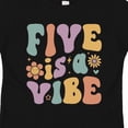 thumbnail image 4 of Inktastic Five is a Vibe 5th Birthday Retro Colors Boys or Girls Toddler T-Shirt, 4 of 5