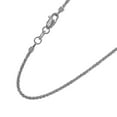 thumbnail image 4 of JewelStop 14k Solid White Gold 1.5 mm Sparkle Chain Anklet, Lobster Claw Clasp - 10 Inches, 1.7gr., 4 of 5