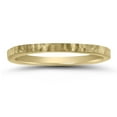 thumbnail image 1 of SZUL Women's 4 Sided Thin 1.5MM Hammered Wedding Band in 14K Yellow Gold, 1 of 4