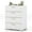 White, variant on YYAo Chest of Drawers, Storage Organizer Unit,4 Drawer Storage Cabinet with Metal Legs Handles with Anti-Toppling Devices-White