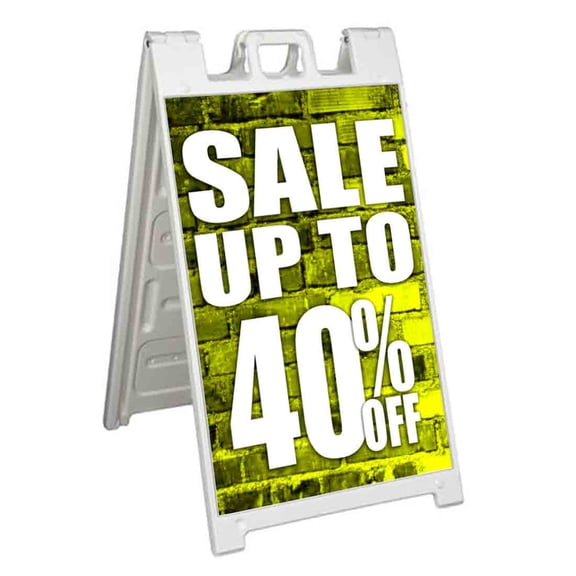 Sale Up To 40 Percent Off (24" X 36") Standard A-Frame Signicade, Includes Decal Applied To Stand