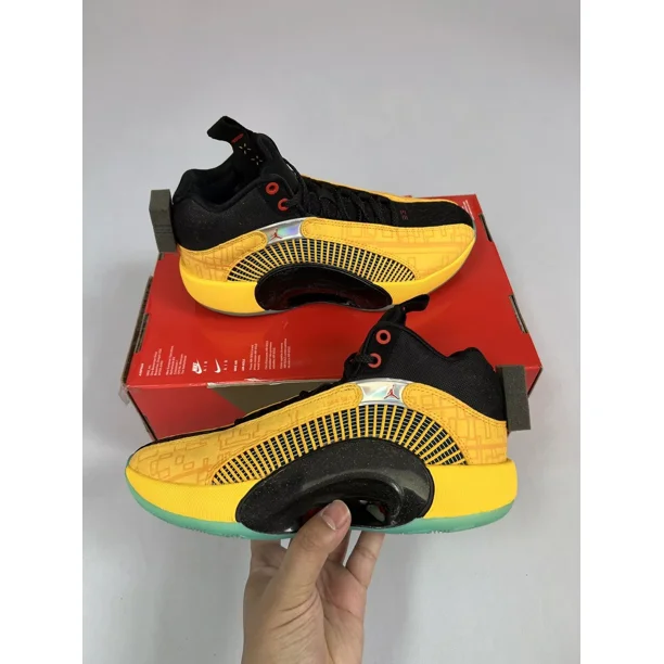 Ni - ke Ni - ke Air Jordan XXXV 35 PF Dynasties University Gold Black DD3044-700 Men's 6-15
