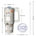 thumbnail image 2 of 30 Oz Halloween Tumbler with Handle and Straw, Skeleton Witch Cat Travel Tumbler, Halloween Party Gifts for Women Adults Teenagers, 2 of 5