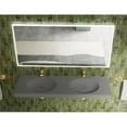 thumbnail image 3 of CastelloUSA Thin Wall Mount Shallow Basin Double Bathroom Sink in Gray, 3 of 8
