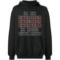 thumbnail image 2 of OXI Hoodie Sweatshirt - Im An Enganeer Good With Math, Basic Casual Hoodie for Men's and Women Fleece Hoodie Long Sleeve - Dark Heather Medium, 2 of 3