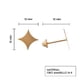 thumbnail image 3 of Aretes de oro 14k GIALLO Broquel GIALLO COLLECTION Estrella dorada de oro amarillo, 3 of 5