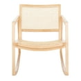thumbnail image 2 of SAFAVIEH Couture Perth Coastal Solid Rattan Rocking Chair, Natural, 2 of 11
