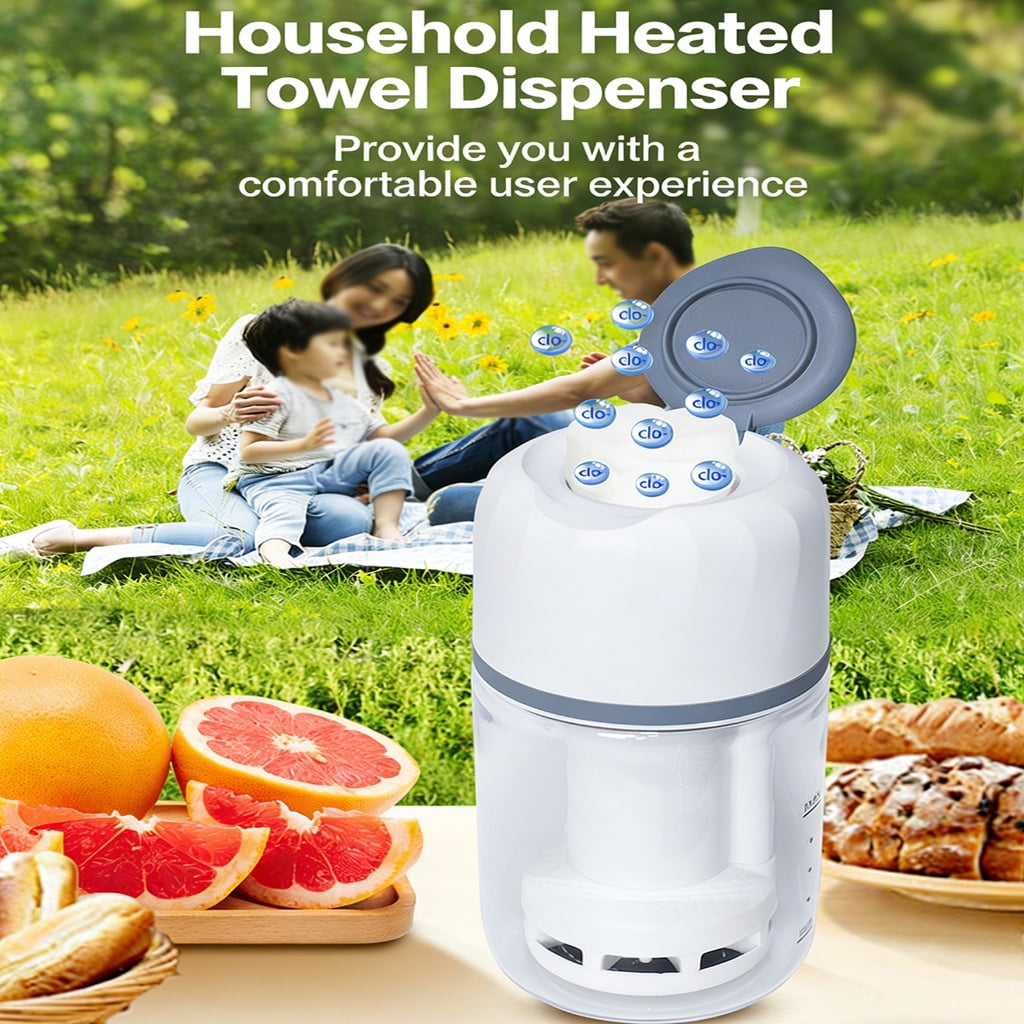 Small Wireless Fast Heating Towel Dryer Led Light Baby Hot Wipes Warmer