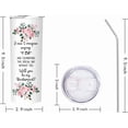 thumbnail image 5 of Bridesmaid Tumbler,Bridal Shower Gift for Maid of Honor, Bridesmaid Proposal Gifts Vacuum Insulated Stainless Steel Skinny Wine Tumbler With Lid and Straw 20oz, 5 of 6