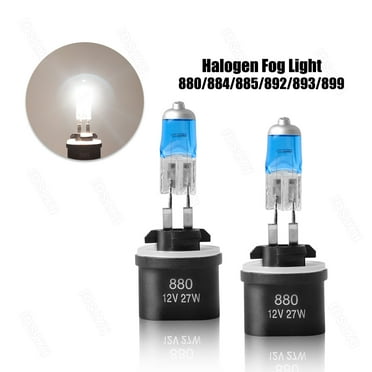 2x 880 Halogen 12V 4000LM Fog Light Bulbs Bright 4200K White Replaces 892/893/899/890