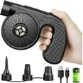 thumbnail image 1 of Dr.meter Portable Electric Air Mattress Pump, Rechargeable 4000mAh Battery Air Pump - Quick-Fill Air Inflator Deflator for Outdoor Camping Inflatable Bed Pool Boat Float Raft Swimming Rings Snow Tube, 1 of 7