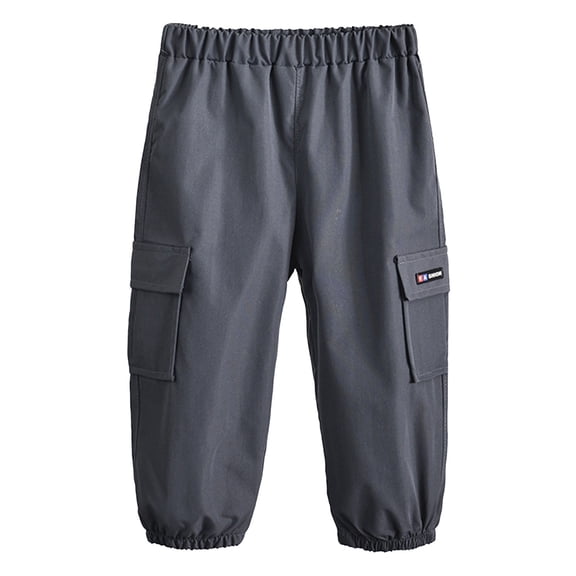Zhuashum Baseball Pants Youth Boys 18-24 Months Toddler Summer Trousers Printed Cargo Pants For Children Clothes Cute Boy Clothes Grey