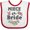 White and Red, variant on Inktastic Niece of the Bride Roses Girls Baby Bib