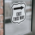 thumbnail image 4 of Exit This Way Right (5 Pack) 4 inch X 4 inch Shield Shaped Heavy Duty 3.2 mil Vinyl Decals Weather Resistant Made in the USA, 4 of 5