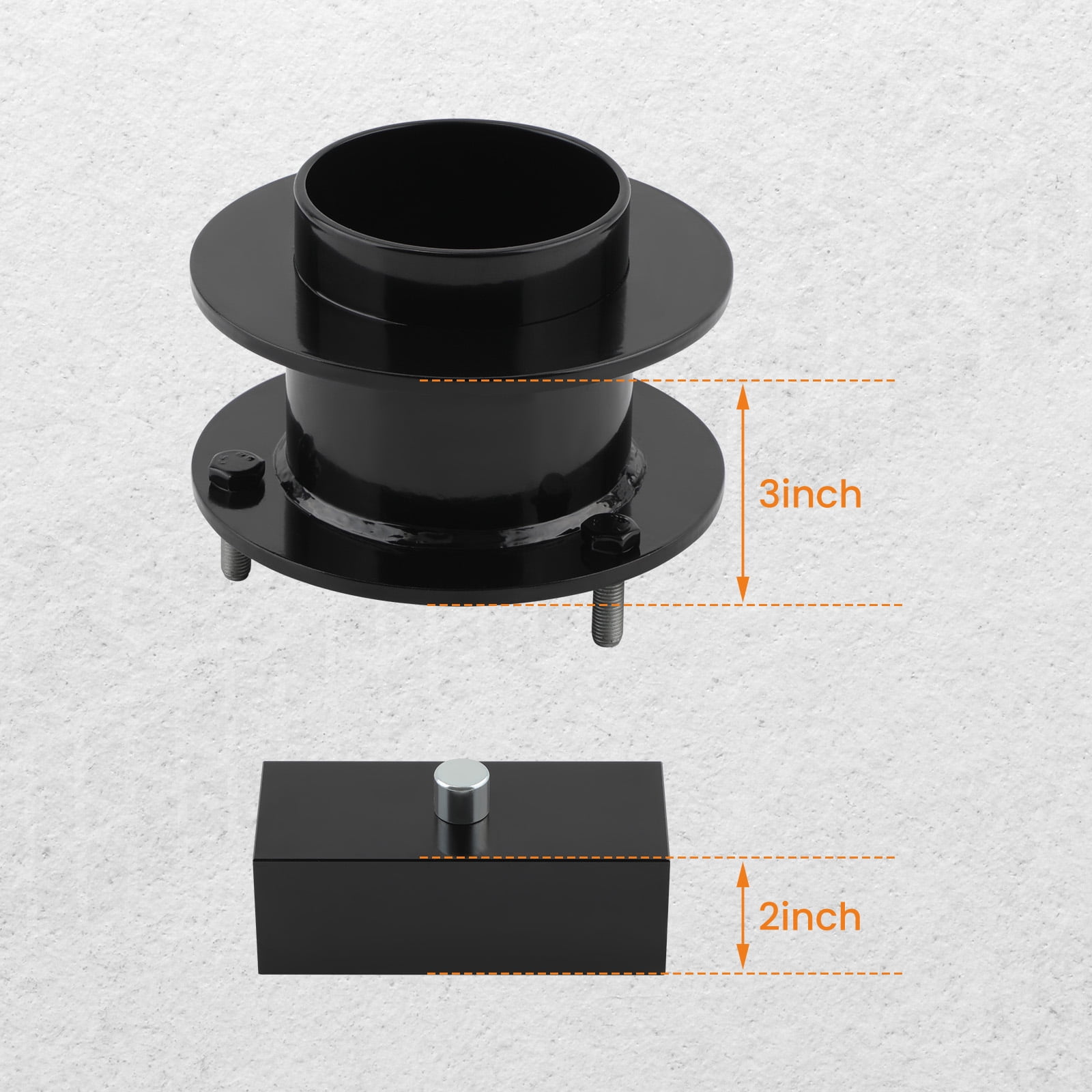 maXpeedingrods 3" Front & 2" Rear Leveling Kit for Dodge Ram 2500 3500 4WD 1994-2013, Suspension Lift w/Extended U-Bolts