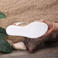 thumbnail image 4 of Bohemian Wedge Sandals for Women Summer Dressy Ankle Elastic Wide Width Platform Sandals Lightweight Comfortable Open Toe Slip On Ankle Strap Beach Shoes Beige 7, 4 of 7