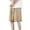 Khaki, variant on JIUKE Mens Workout Shorts Drawstring Elastic Waist Flowy Sweat Short Plus Size Casual Solid Color Breathable Shorts