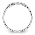 thumbnail image 4 of Auriga Fine Jewelry 925 Sterling Silver Rhodium Plated Polished Arrow Ring Size 6 for Women, 4 of 5