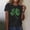Black, variant on St Patricks Day Shirt Women Shamrock Graphic Tees St Patty's T-Shirt Green Irish Tops
