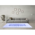 thumbnail image 3 of Ahgly Company Indoor Square Solid Blue Modern Area Rugs, 8' Square, 3 of 4