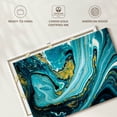 thumbnail image 6 of Elephant Stock Dynamic Abstract Marble Wall Art - Horizontal Canvas Wall Art - Living Room Wall Decor - Abstract Canvas - Gold And Blue Decor - 12" x 8", 6 of 8